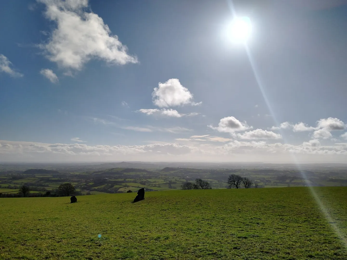 Photo: Deer Leap, a viewpoint near Priddy, Somerset, south west England.