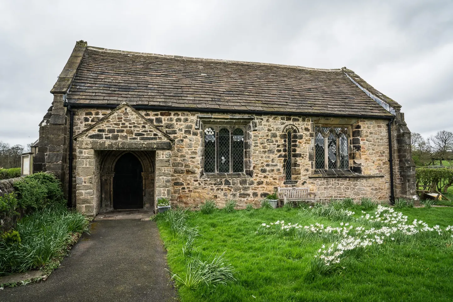 Photo of St Saviour's Church, Stydd, a church near Ribchester, Lancashire, north west England.