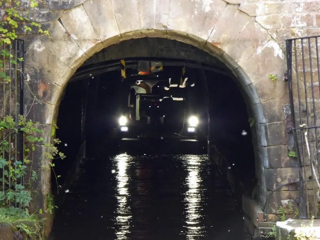 Photo of Standedge Tunnel, a visitor attraction near Diggle, West Yorkshire, northern England.
