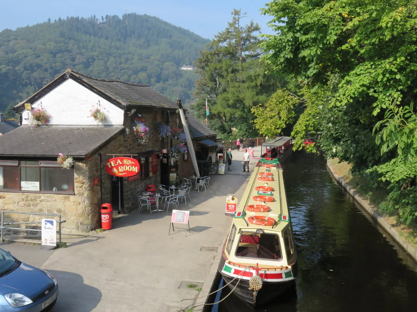 Photo of Llangollen Wharf, a visitor attraction in the Clwydian Range & Dee Valley, Denbighshire, north Wales.