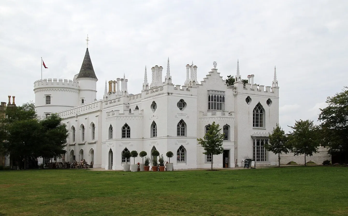 Photo of Strawberry Hill, a Grade II* registered house & garden in London, England.