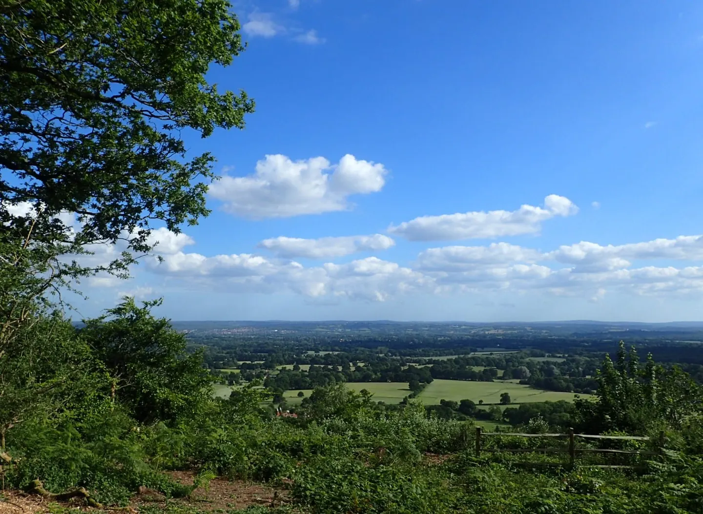 Photo: One Tree Hill, a viewpoint near Ightham, Kent, south east England.