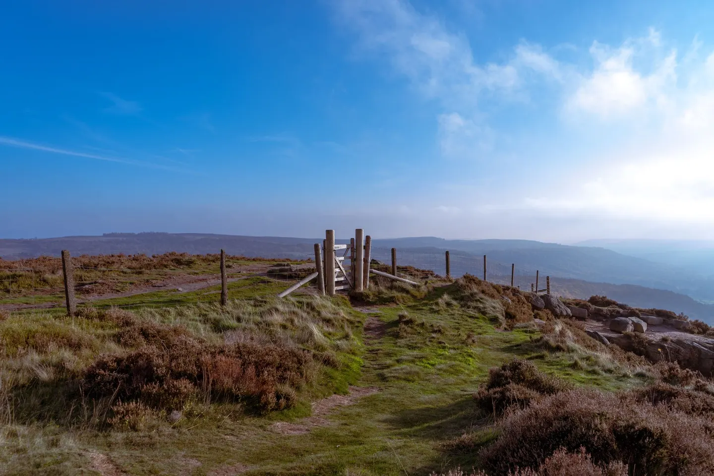 Photo of the North York Moors, a National Park in North Yorkshire, northern England.