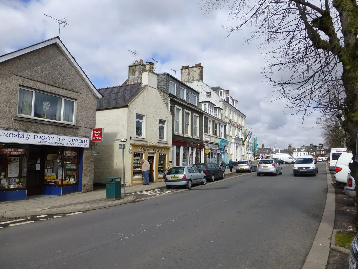 Photo of Moffat, a village in Dumfries and Galloway, southern Scotland.