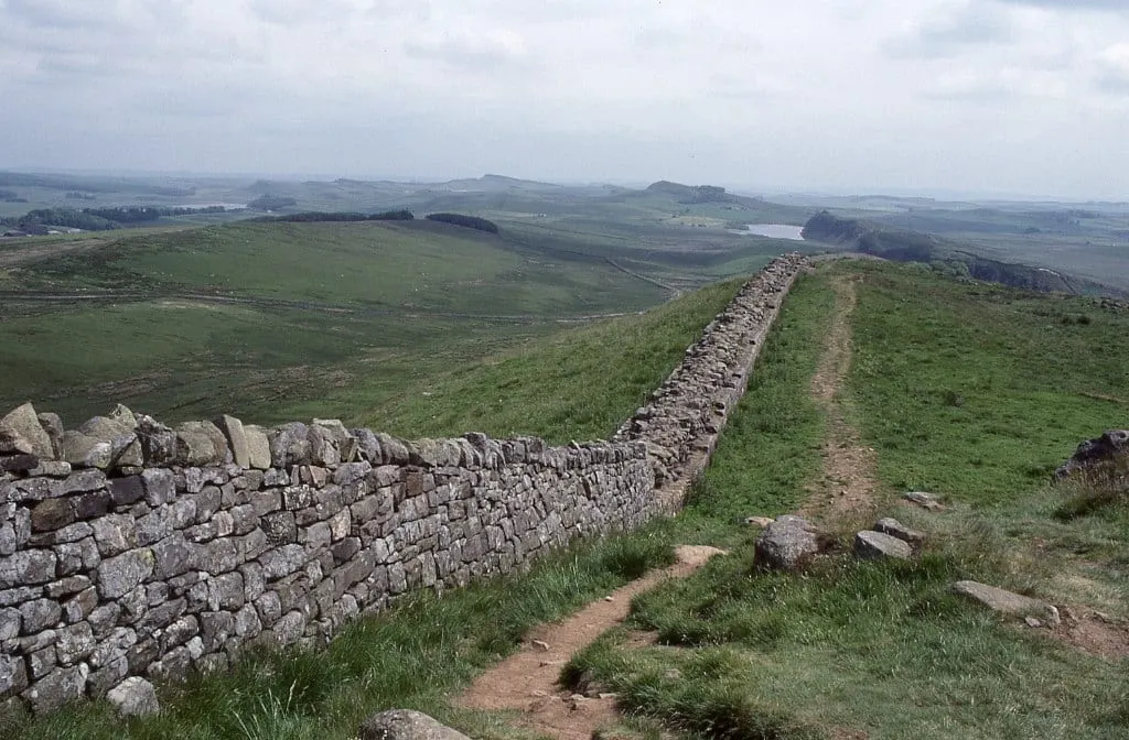Photo of Winshields, Hadrian's Wall, a frontier wall near Bardon Mill, Northumberland, north east England.