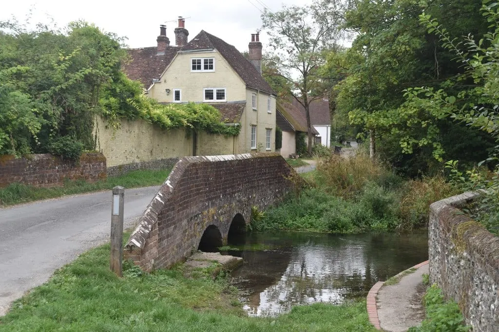 Photo of Warnford, a village in the South Downs, Hampshire, south east England.