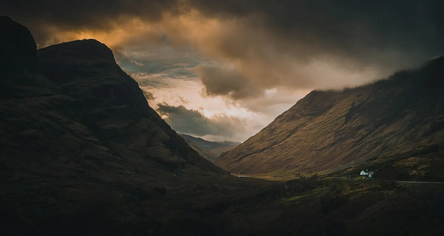 Photo of Glencoe, a National Nature Reserve near Kinlochleven in Ben Nevis and Glen Coe, Highland, the Scottish Highlands and Islands.