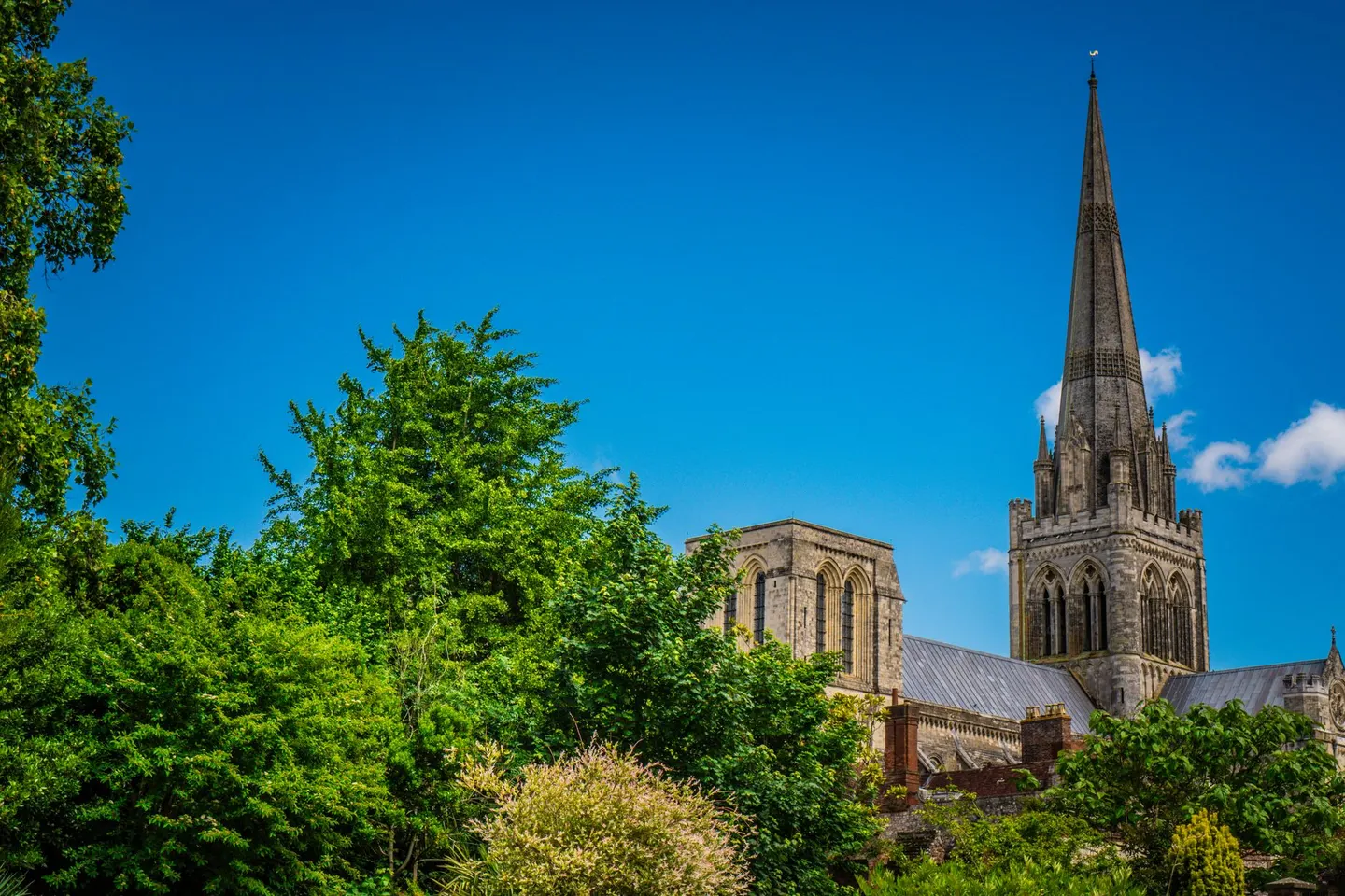 Photo of Chichester Cathedral, a cathedral in West Sussex, south east England.