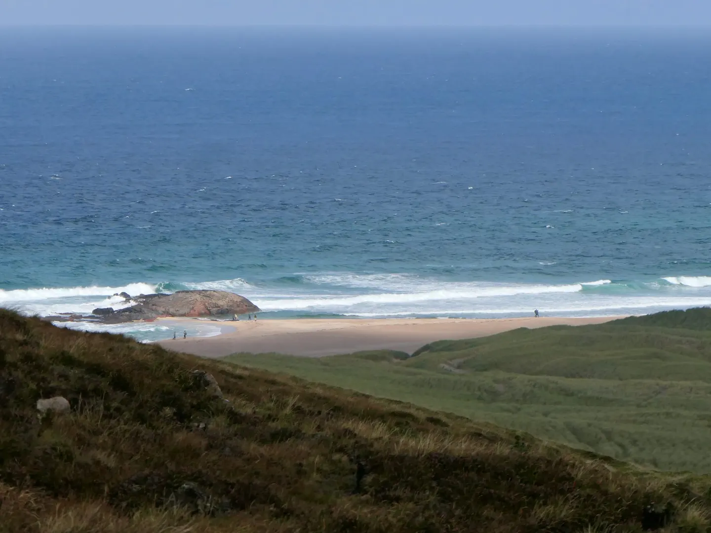 Photo of Sandwood Bay, a beach near Kinlochbervie, Highland, the Scottish Highlands and Islands.