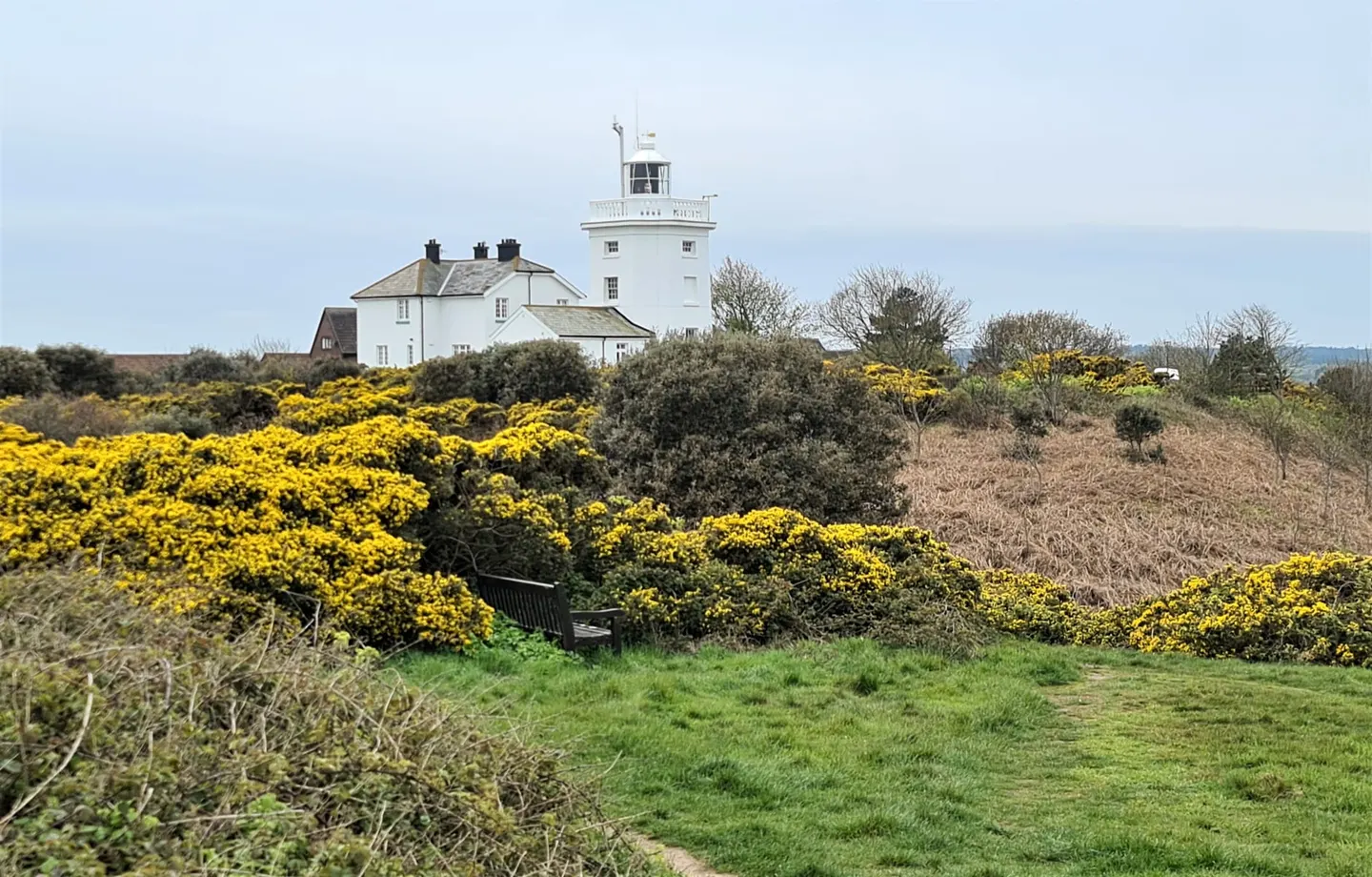 Photo of Cromer Lighthouse, a lighthouse in Norfolk, eastern England.
