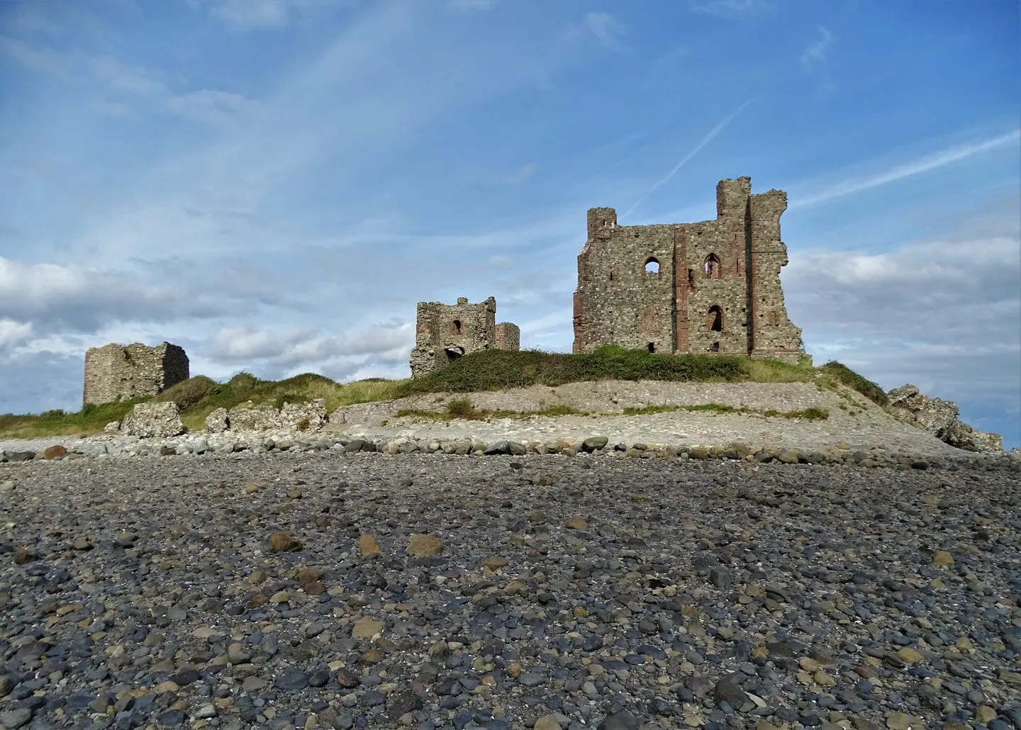 Photo of Piel Castle, a ruined castle near Roose, Cumbria, north west England.