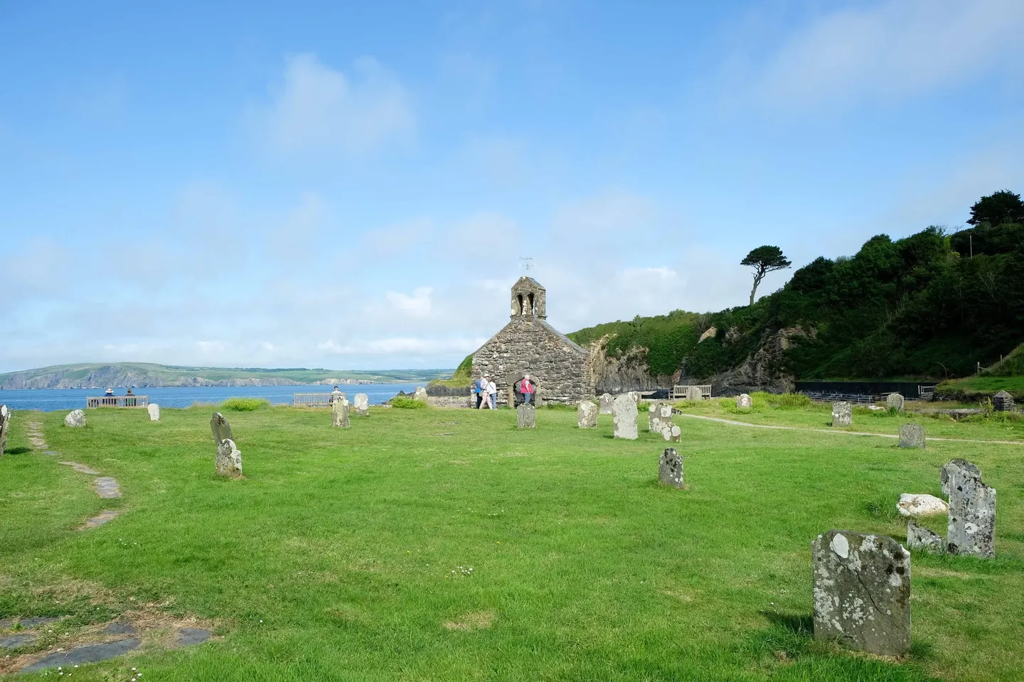 Photo of Cwm-yr-Eglwys, a cove near Newport, Pembrokeshire, south west Wales.