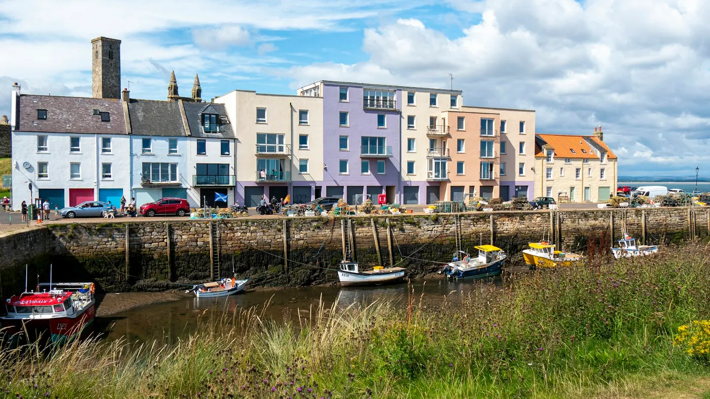Photo of St Andrews, a village in Fife, central Scotland.