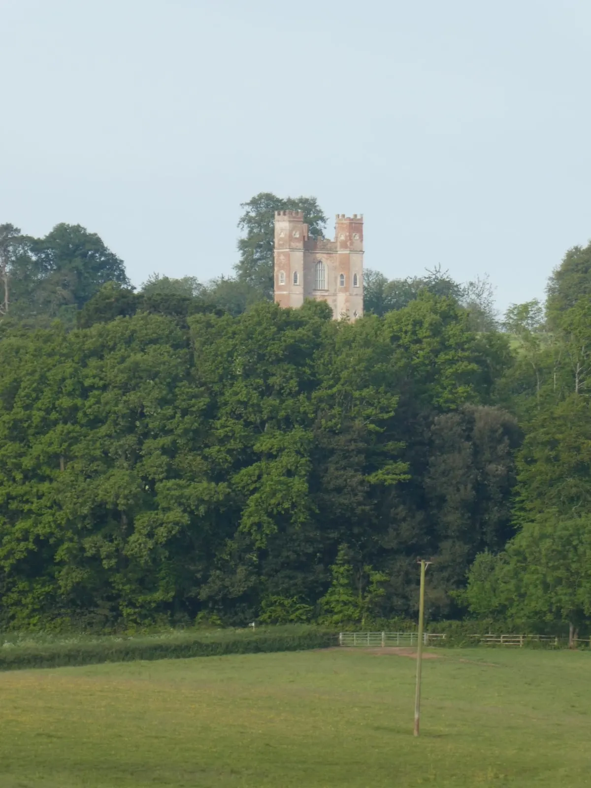 Photo of Powderham Castle, a Grade II* registered house & garden near Topsham, Devon, south west England.