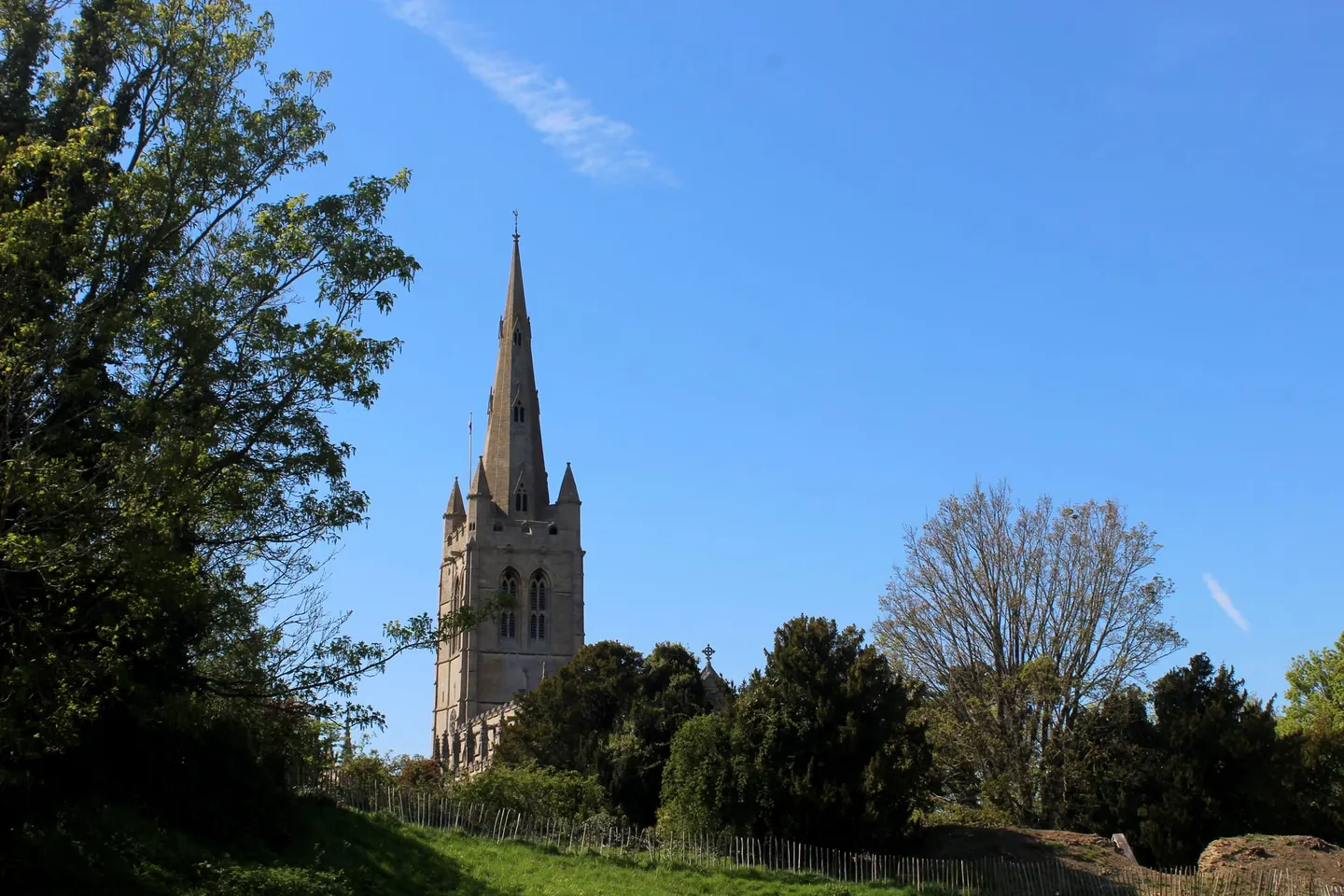 Photo of All Saints' Church, Oakham, a church in Rutland, central England.