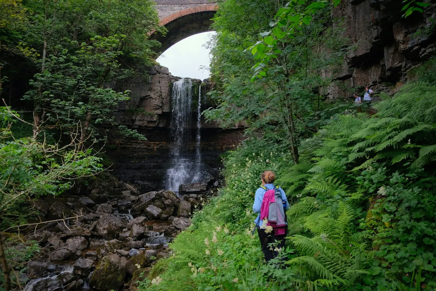 Photo of Ashgill Force, a waterfall near Garrigill in the North Pennines, Cumbria, north west England.