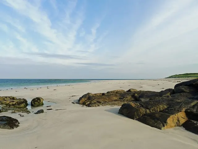 Photo of West Coast Beach, South Uist, a beach near Howmore, Na h-Eileanan Siar, the Scottish Highlands and Islands.
