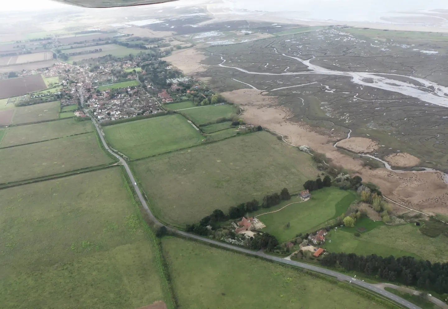 Photo of Branodunum Roman Fort, an ancient site near Brancaster Staithe, Norfolk, eastern England.