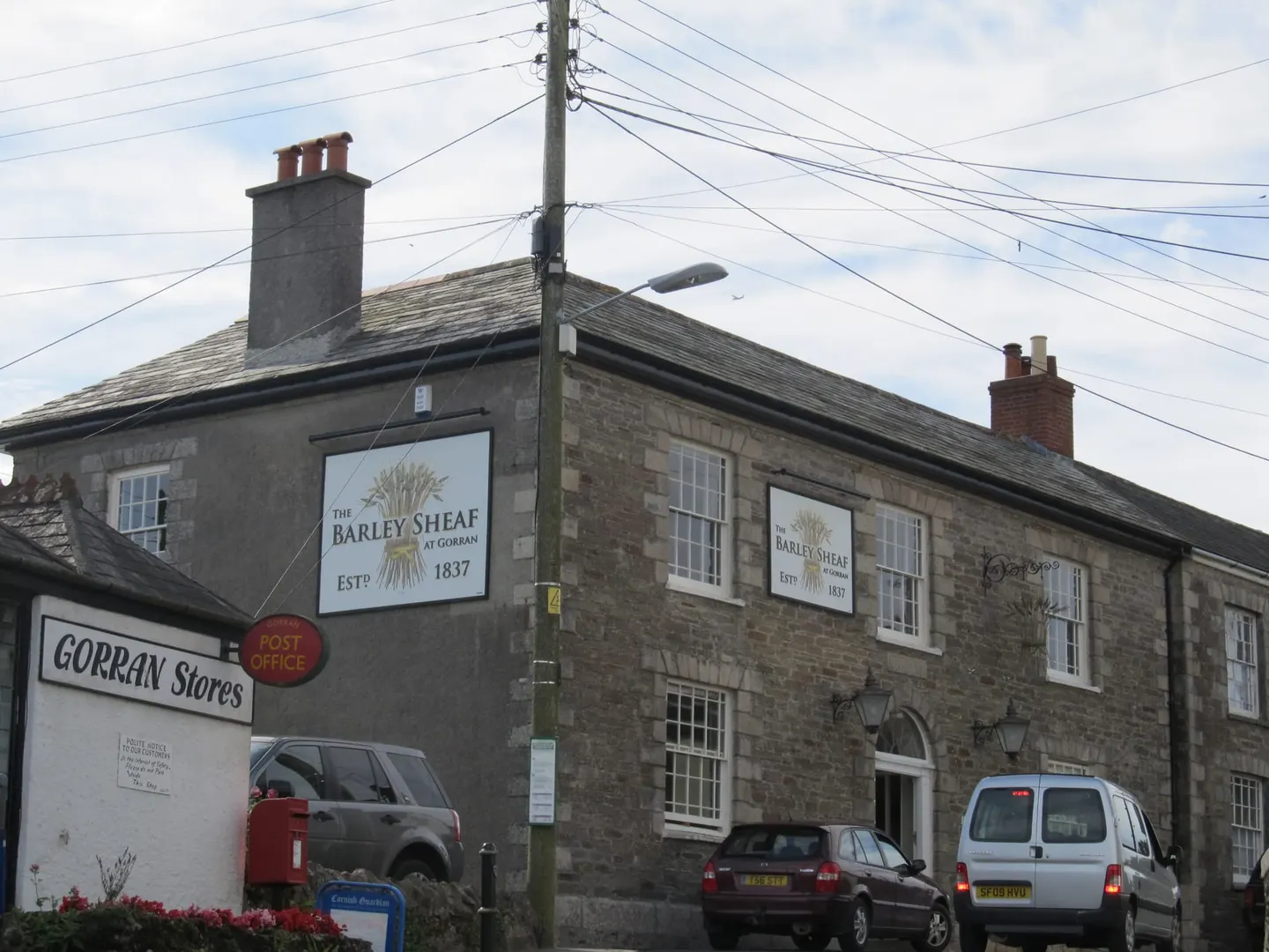 Photo of The Barley Sheaf, a pub near Gorran Churchtown, Cornwall, south west England.