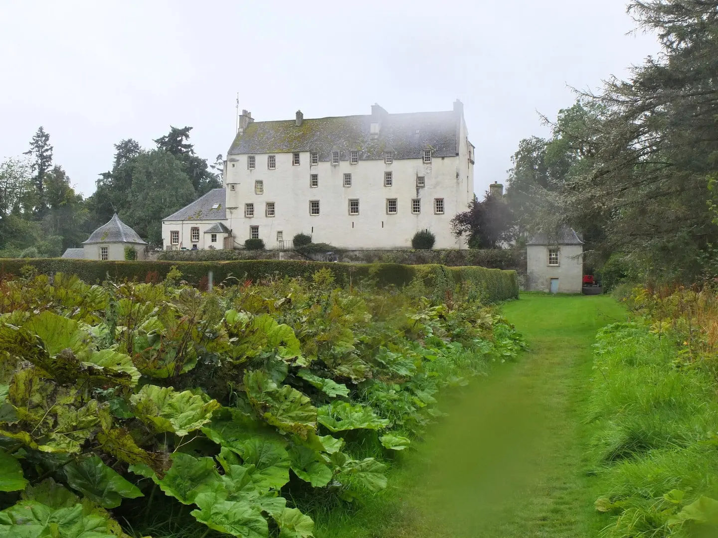 Photo of Traquair House Gardens, a garden near Innerleithen, the Scottish Borders, southern Scotland.