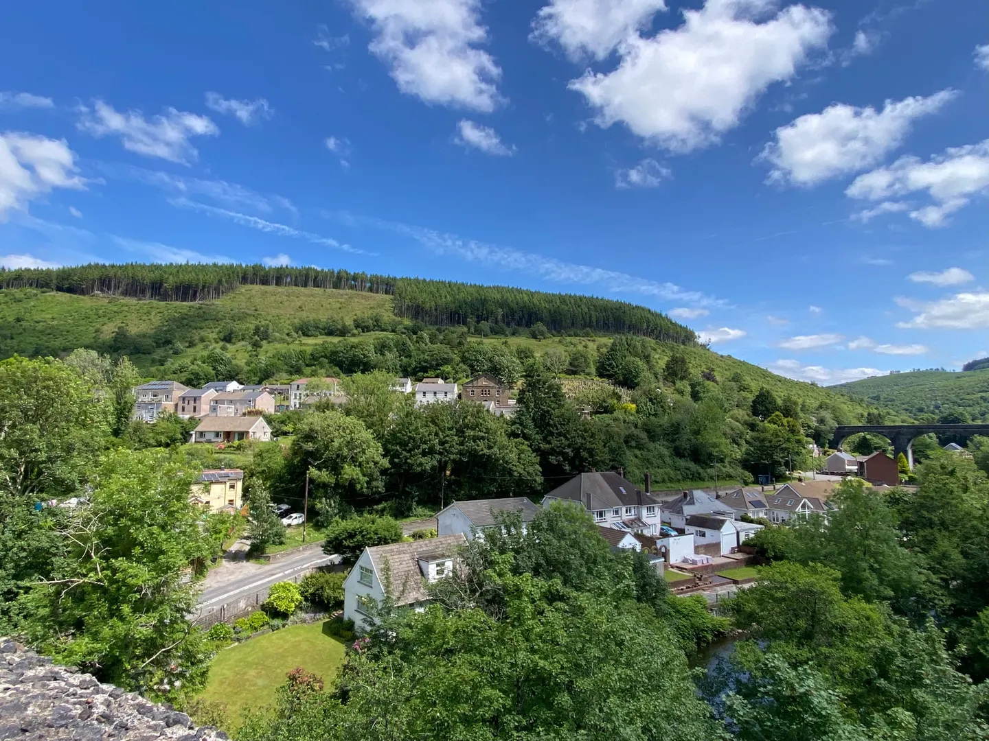 Photo of Pontrhydyfen, a village in Neath Port Talbot, south west Wales.