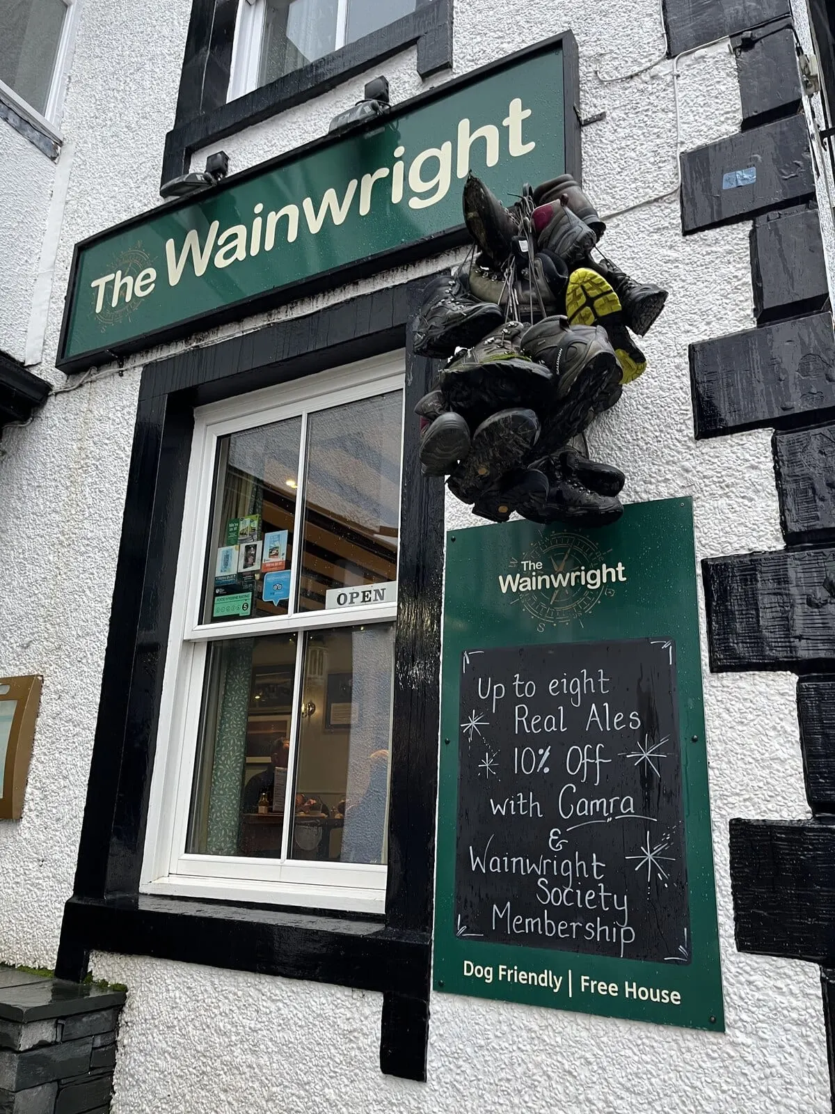 Photo of The Wainwright, a pub near Keswick in the Lake District, Cumbria, north west England.