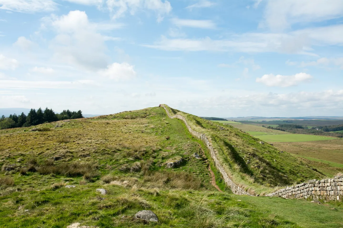 Photo of Hadrian's Wall Estate, an ancient site near Bardon Mill, Northumberland, north east England.