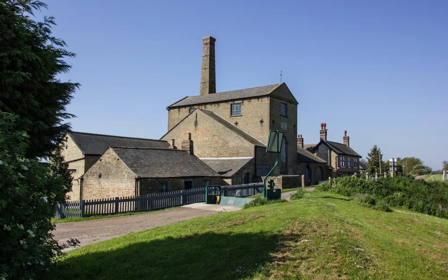 Photo of Stretham Old Engine, a landmark near Wilburton, Cambridgeshire, eastern England.
