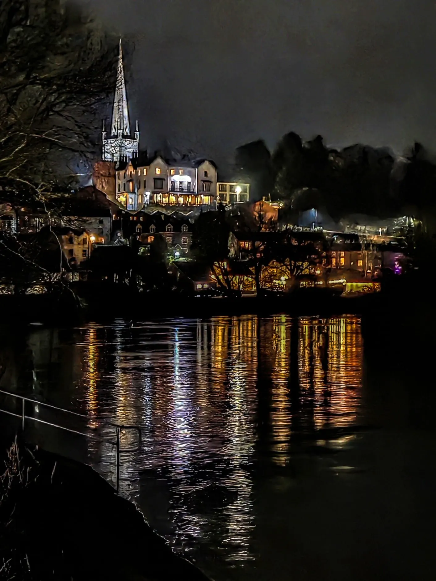 Photo of Ross-on-Wye, a village in the Wye Valley, Herefordshire, central England.