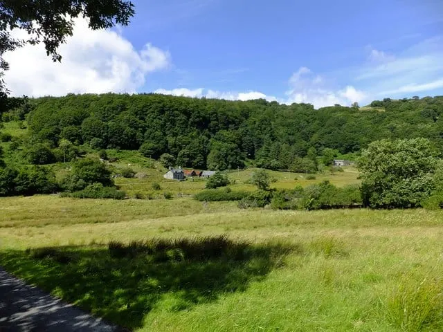 Photo of Ty Mawr Wybrnant, a house & garden near Penmachno in Eryri, Conwy, north Wales.