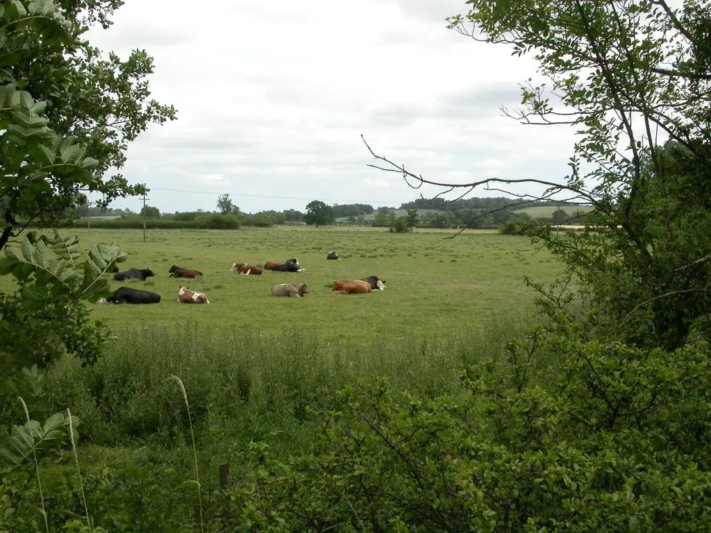 Photo of the site of the Battle of Cropredy Bridge, fought in 1644 near Sulgrave, Oxfordshire, south east England.