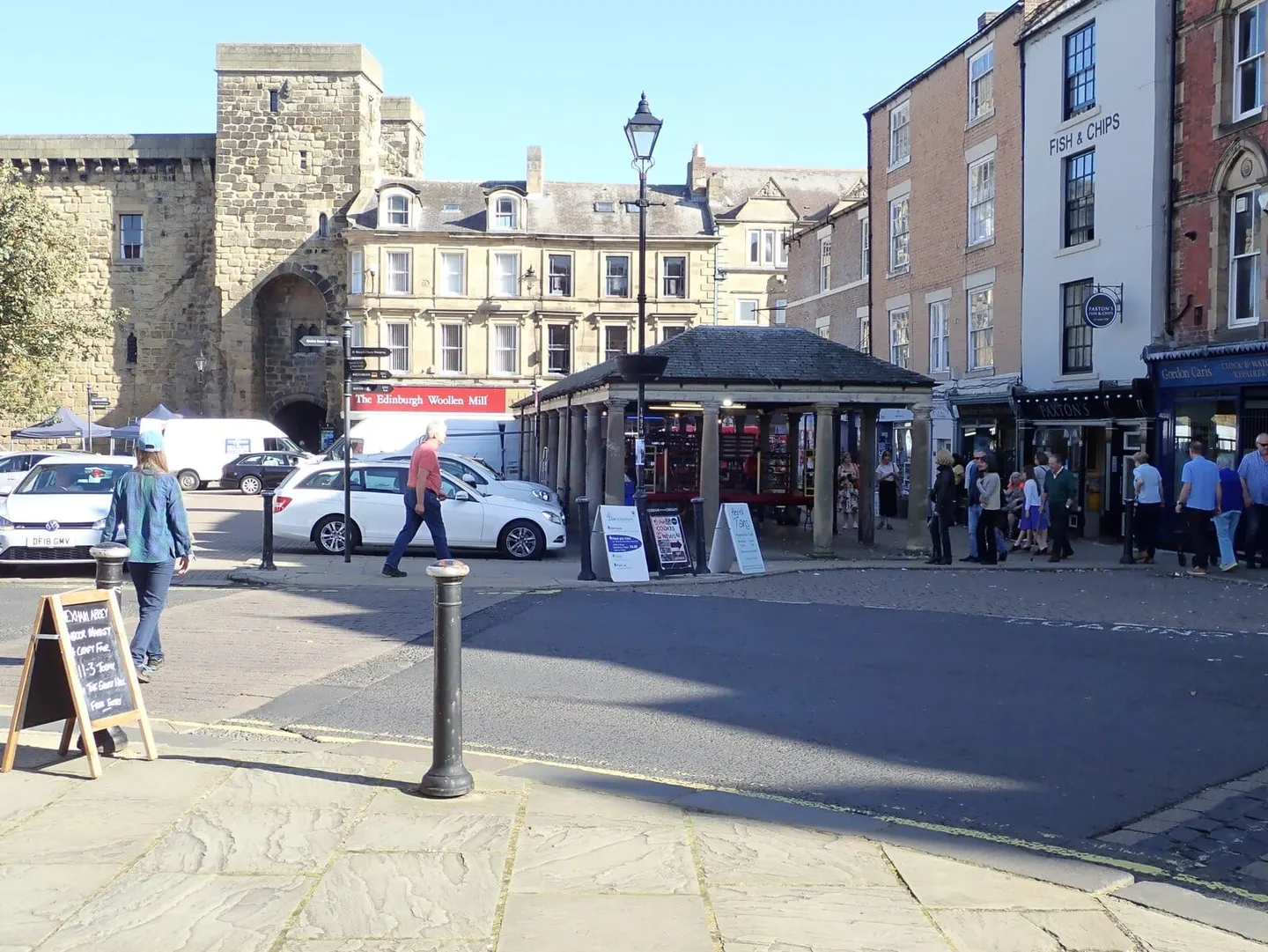 Photo of Hexham, a village in Northumberland, north east England.