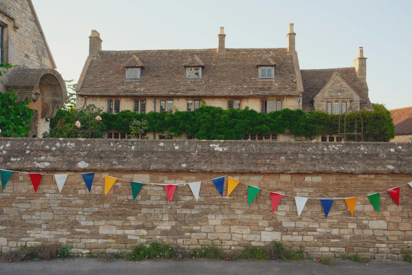 Photo of Biddestone, a village in the Cotswolds, Wiltshire, south west England.