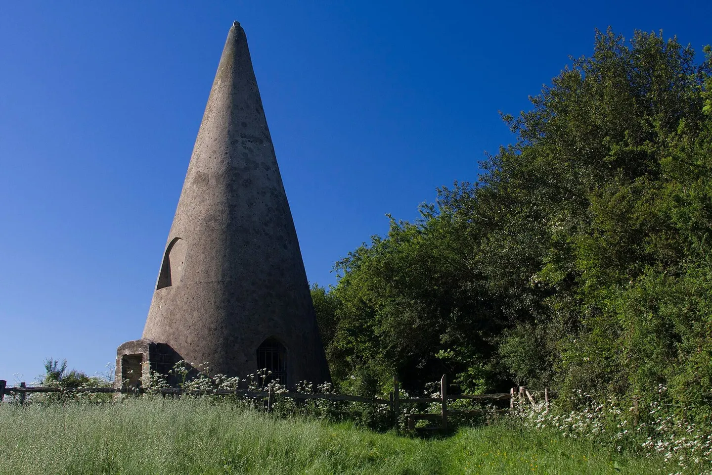 Photo of The Sugar Loaf, a folly near Rushlake Green in the High Weald, East Sussex, south east England.