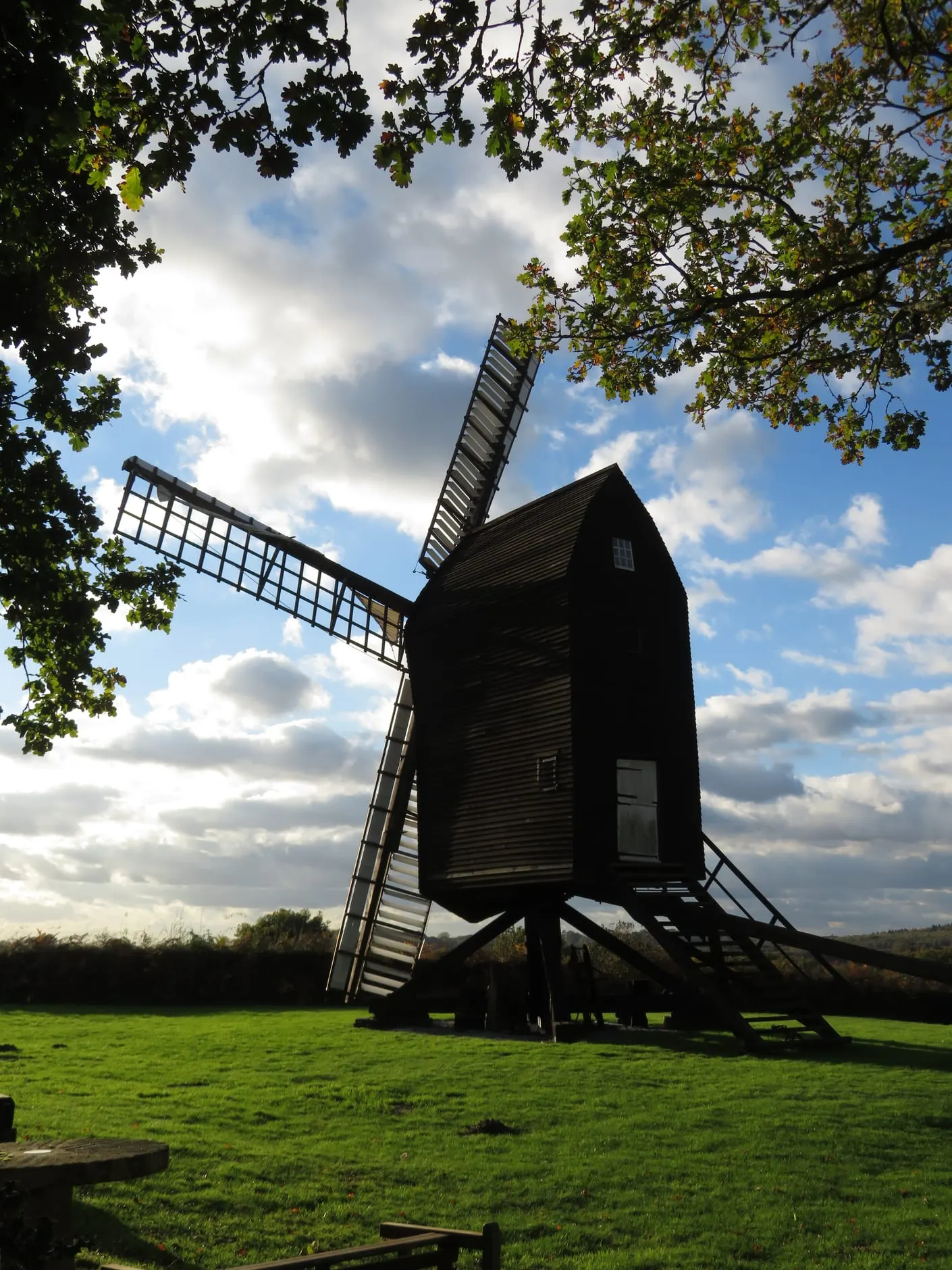 Photo of Nutley Windmill, a windmill in the High Weald, East Sussex, south east England.