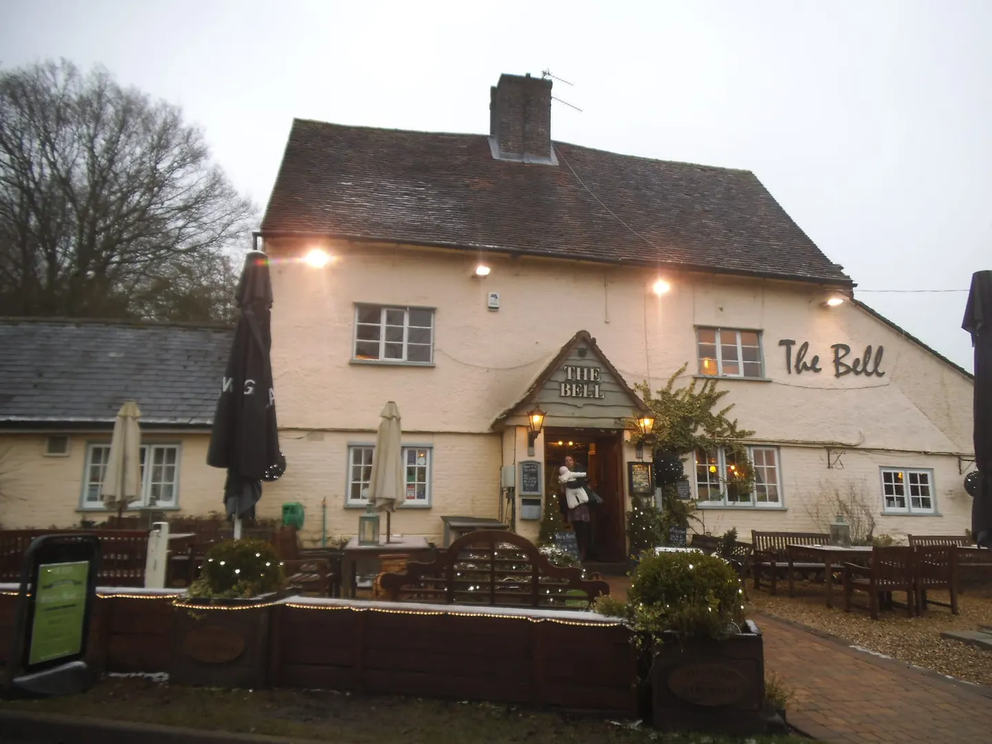 Photo of The Bell (Studham), a pub in the Chilterns, Bedfordshire, eastern England.