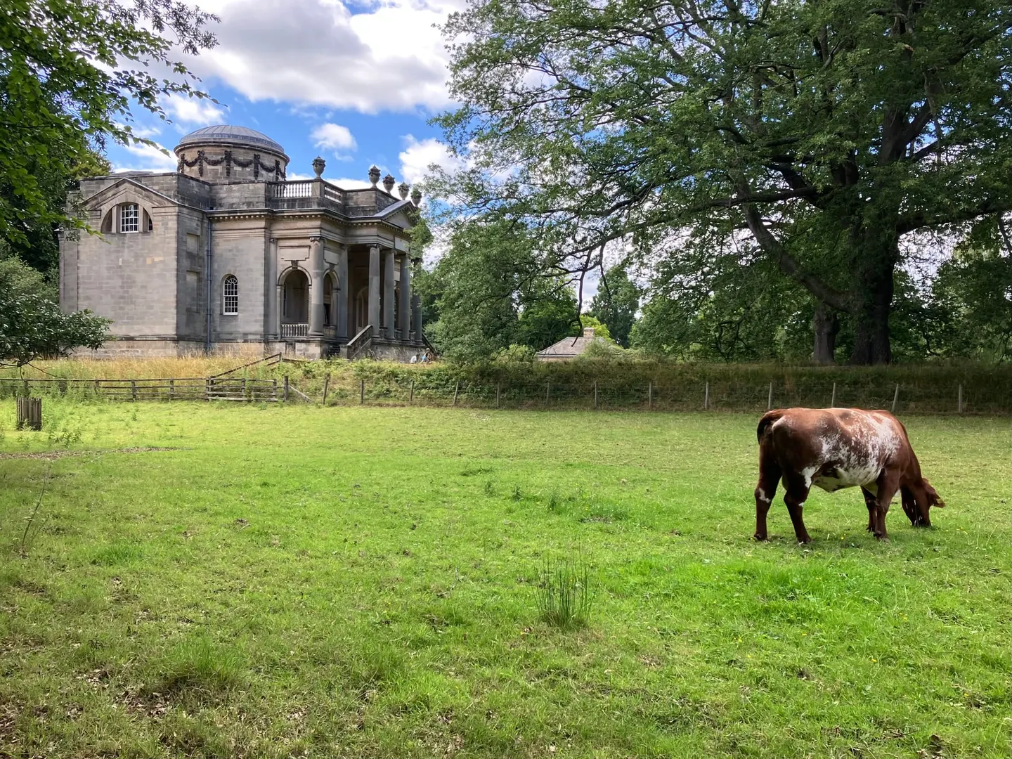 Photo of Gibside Chapel, a church near Rowlands Gill, Tyne and Wear, north east England.