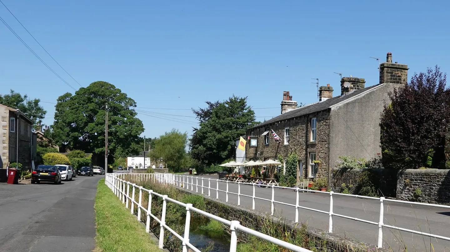 Photo of The Swan with Two Necks, a pub near Pendleton, Lancashire, north west England.