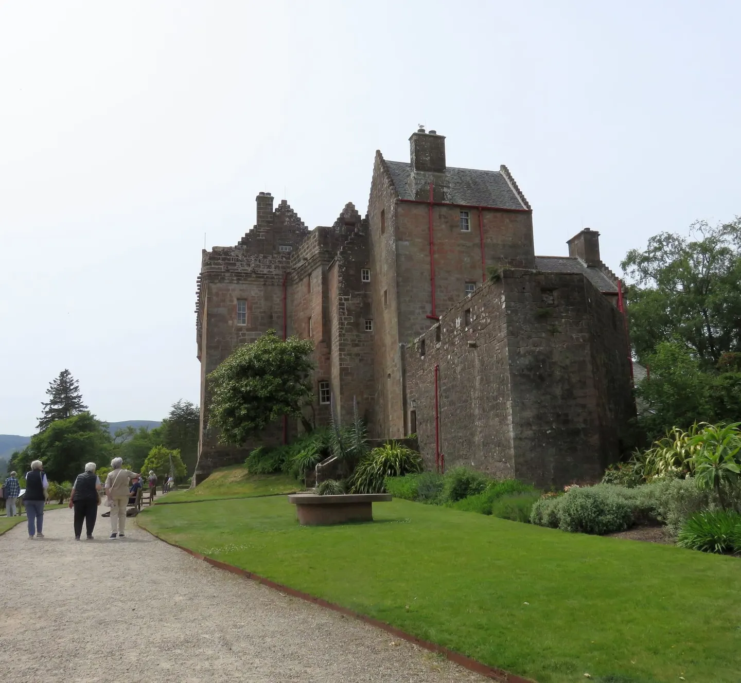 Photo of Brodick Castle and Country Park, a garden in North Arran, North Ayrshire, southern Scotland.