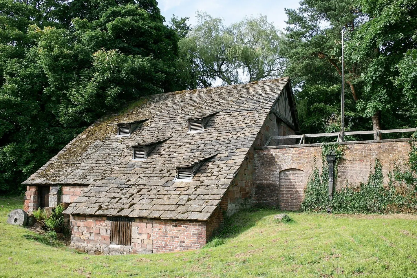 Photo of Nether Alderley Mill, a watermill in Cheshire, north west England.