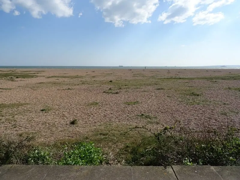 Photo of Eastney, a swimming spot near Portsmouth, Hampshire, south east England.