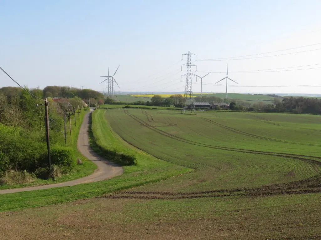 Photo: Warden Law, a 182m hill near Sunderland, Tyne and Wear, north east England.