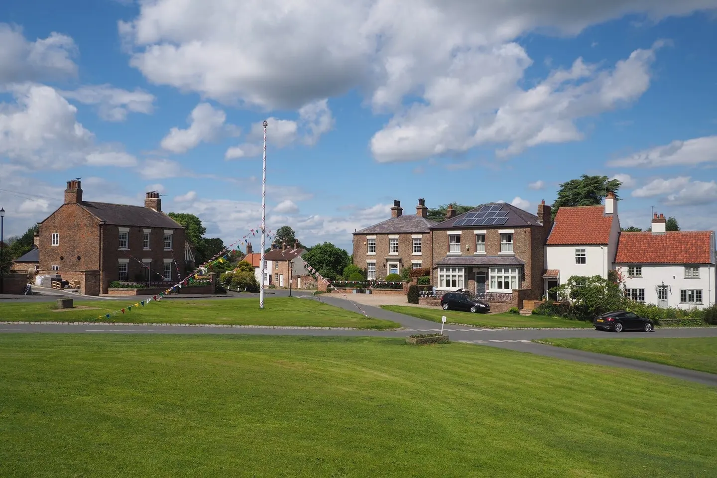 Photo of Aldborough, a village in North Yorkshire, northern England.