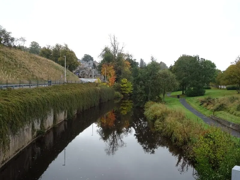 Photo of Jedburgh, a village in the Scottish Borders, southern Scotland.