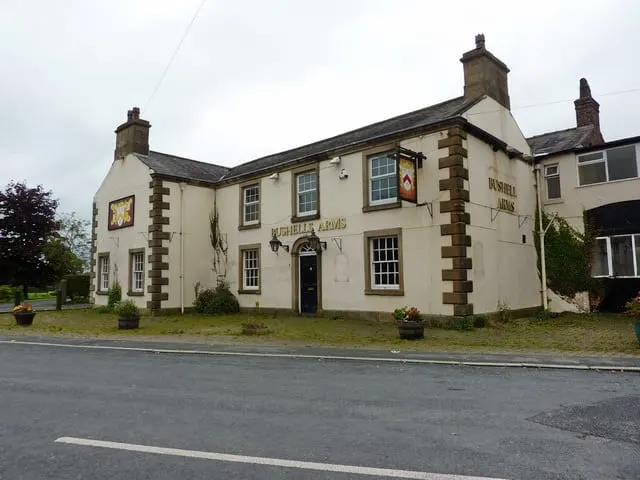 Photo of The Bushells Arms, a pub near Goosnargh, Lancashire, north west England.