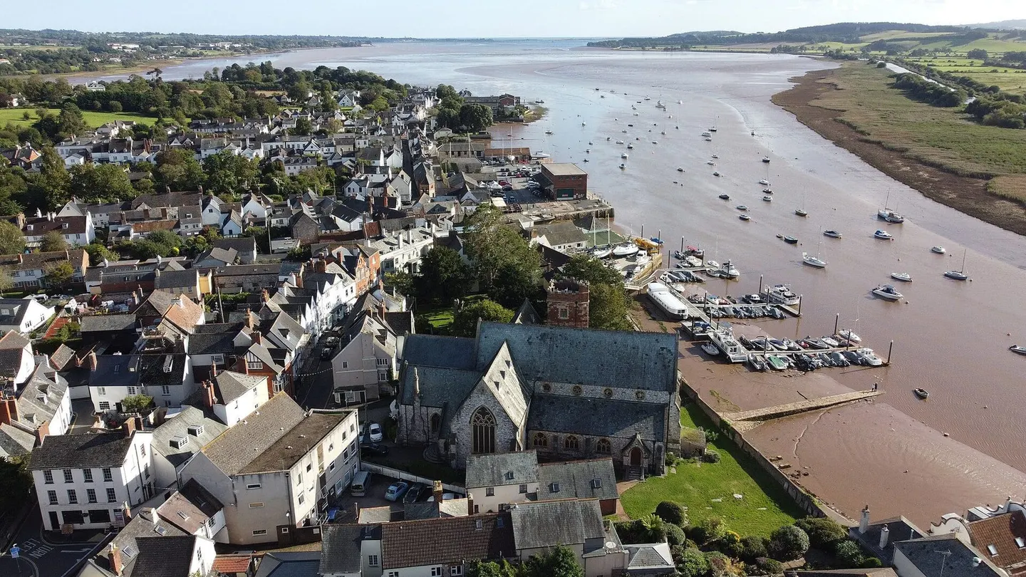 Photo of Topsham, a village in Devon, south west England.