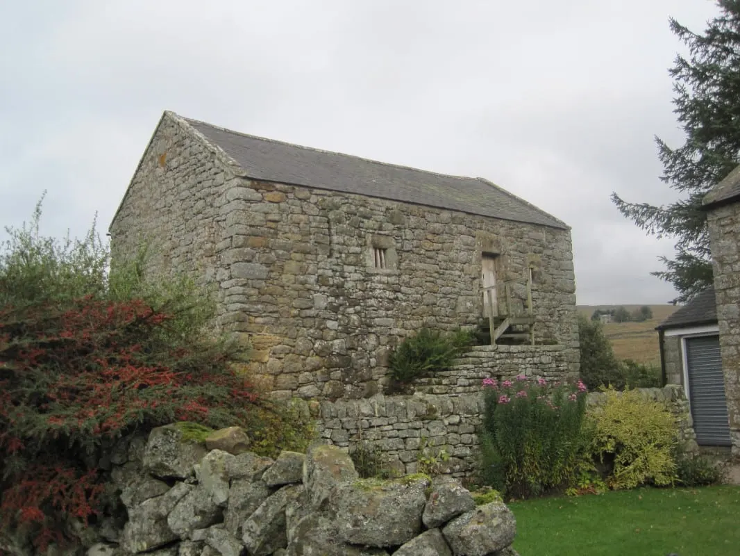 Photo of North Bastle, Gatehouse, a ruined tower house near Falstone, Northumberland, north east England.