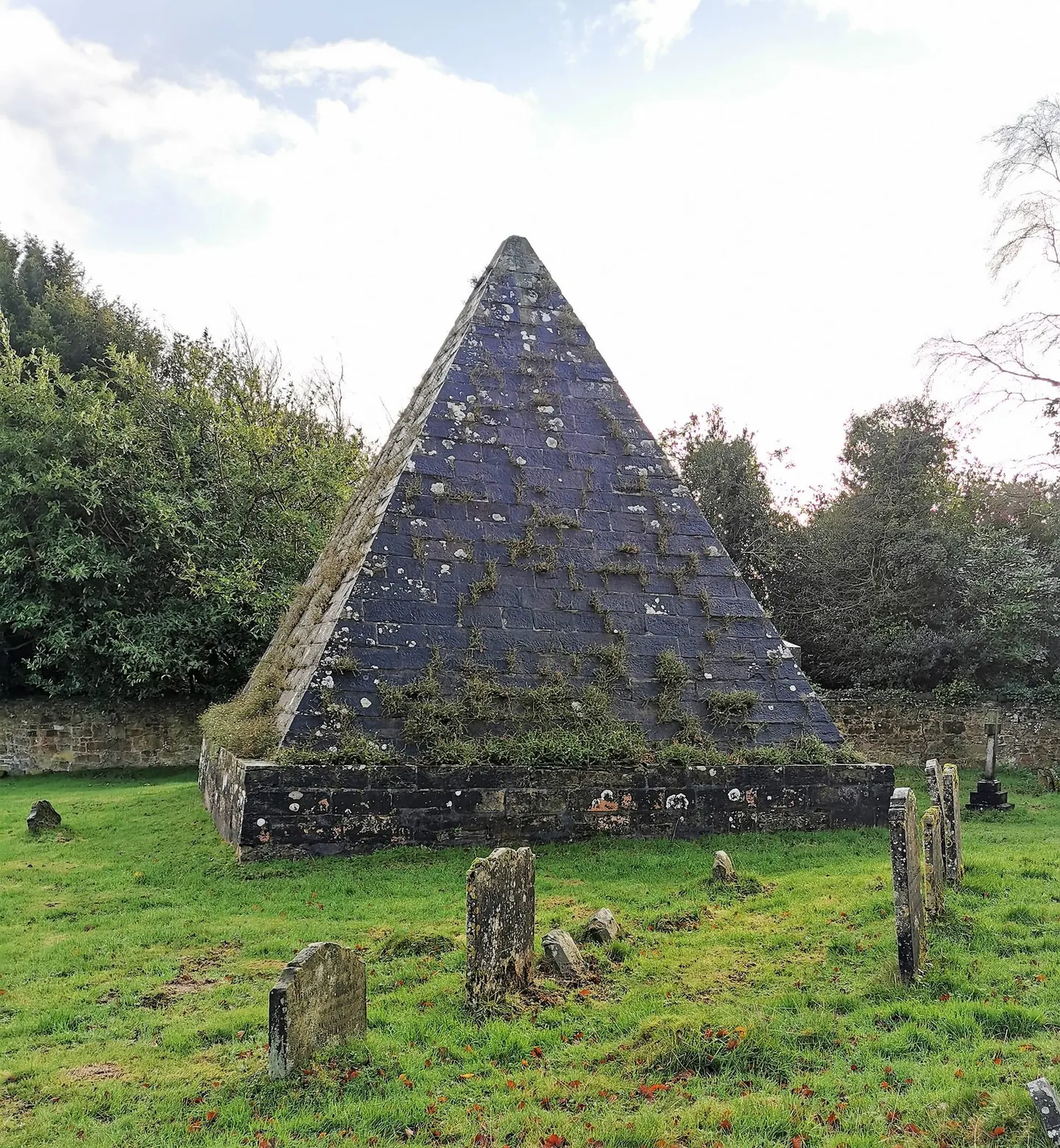 Photo of Fuller's Pyramid, a folly near Burwash in the High Weald, East Sussex, south east England.