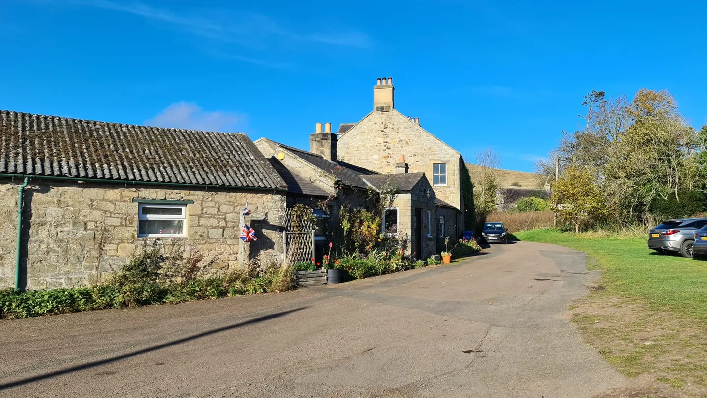 Photo of Alwinton, a village in Northumberland, north east England.