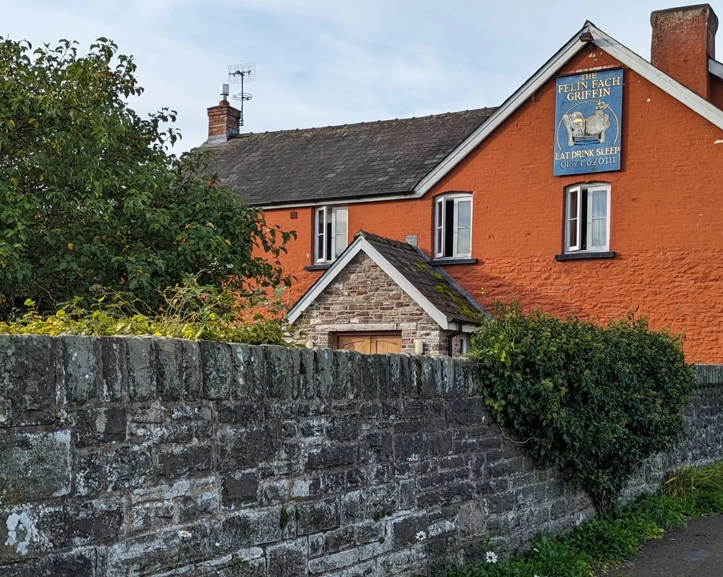 Photo of The Felin Fach Griffin, a pub near Felinfach, the Powys, mid Wales.
